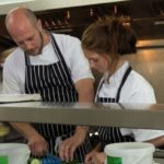 plymouth apprentice in kitchen with chef