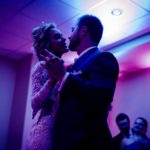 Couple having their first dance