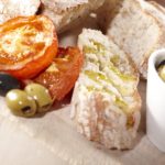 classic bread and oils with olives
