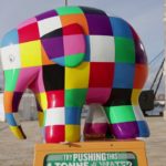 Elmer the elephant in Plymouth